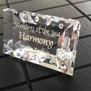 Swarovski Crystal SCS "HARMONY" 2005 Title Plaque Wonders of the Sea